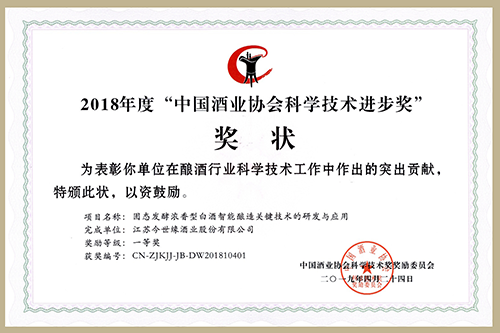 乐鱼问鼎中国酒业科学技术最高奖